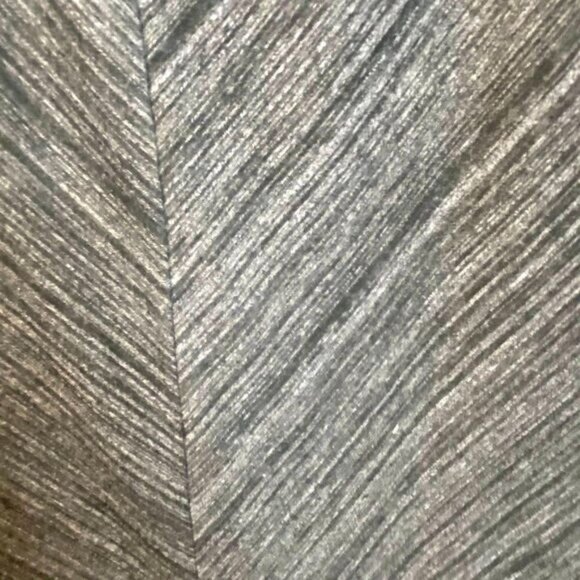 Ava & Viv Grey V Striped Pull Up Stretch Knee Length Skirt Size X  (plus‎ size) - Picture 5 of 5